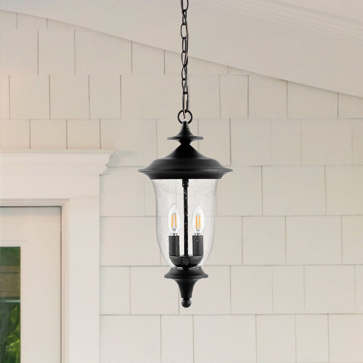 SAFAVIEH Lighting Arianne Outdoor Pendant - 9" W x 9" D x 24-96" H - 9Wx9Dx96H