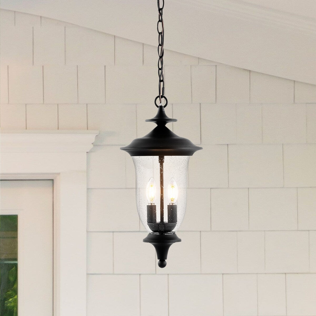 SAFAVIEH Lighting Arianne Outdoor Pendant - 9" W x 9" D x 24-96" H - 9Wx9Dx96H