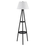 SAFAVIEH Lighting Arietta 63-inch Floor Lamp - 18" W x 18" D x 63" H - Black - 18Wx18Dx63H