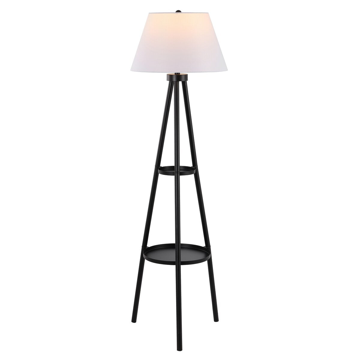 SAFAVIEH Lighting Arietta 63-inch Floor Lamp - 18" W x 18" D x 63" H - Black - 18Wx18Dx63H