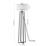 SAFAVIEH Lighting Arndis 60-inch Floor Lamp - 16" W x 16" D x 60" H - Black - 16Wx16Dx60H