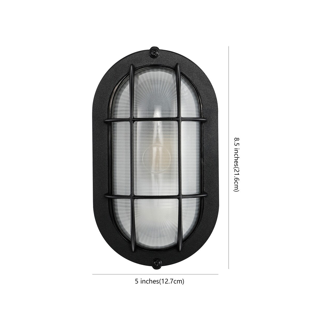 SAFAVIEH Lighting Avdije Outdoor Wall Sconce - 5" W x 4" D x 9" H - 5Wx4Dx9H