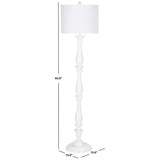 SAFAVIEH Lighting Ayanna 62-inch Candlestick White Floor Lamp - 15"x15"x62" - 15Wx15Dx62H