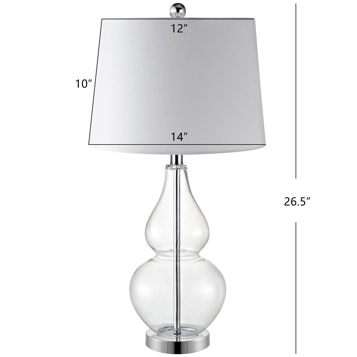 SAFAVIEH Lighting Balda 27" Table Lamp - 14Wx14Dx27H