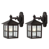 SAFAVIEH Lighting Basilisa Outdoor Wall Sconce - 10" W x 7" D x 13" H - 10Wx7Dx13H