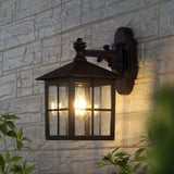 SAFAVIEH Lighting Basilisa Outdoor Wall Sconce - 10" W x 7" D x 13" H - 10Wx7Dx13H