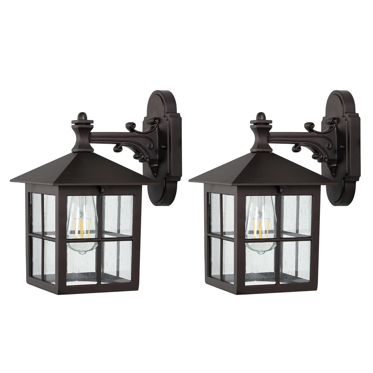 SAFAVIEH Lighting Basilisa Outdoor Wall Sconce - 10" W x 7" D x 13" H - 10Wx7Dx13H