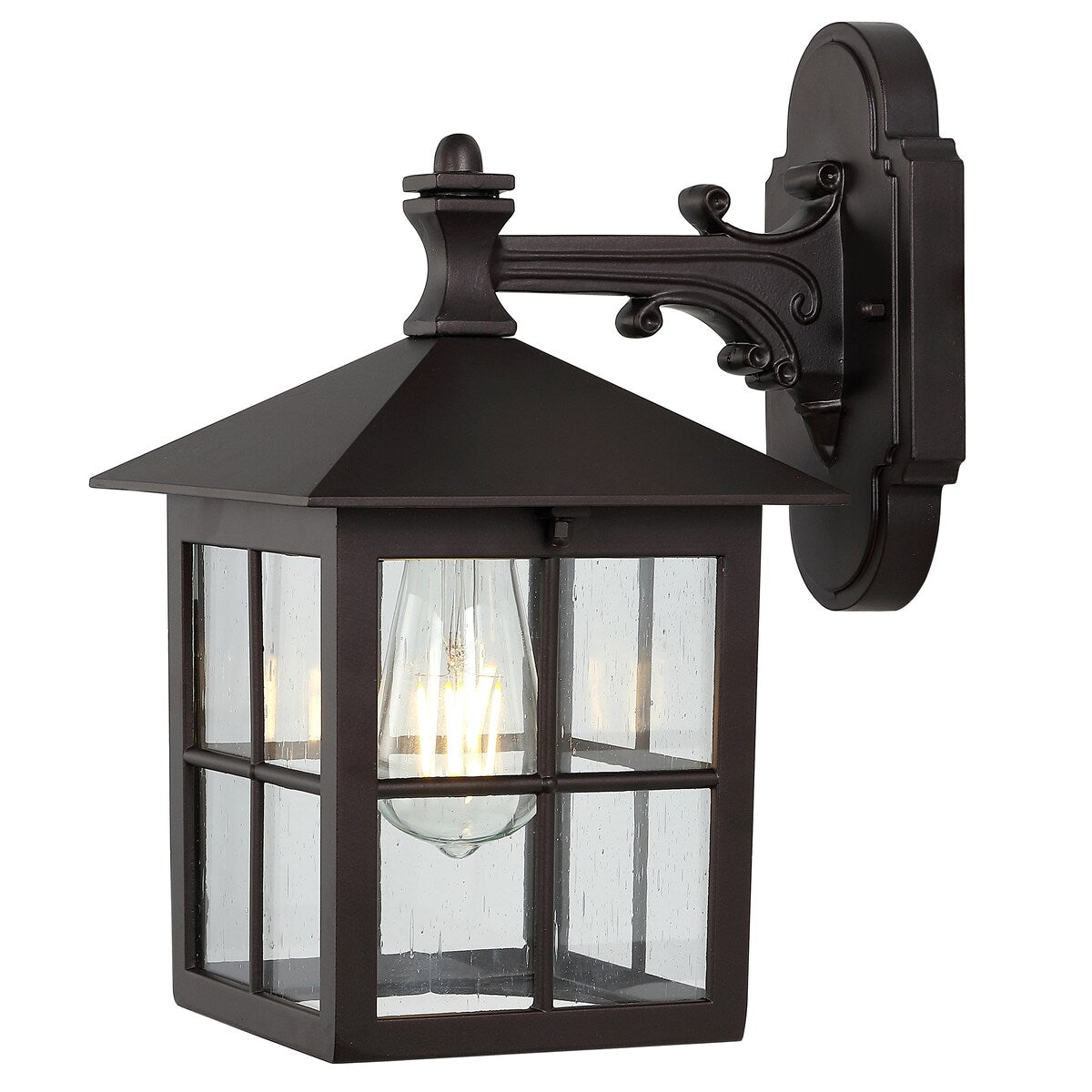 SAFAVIEH Lighting Basilisa Outdoor Wall Sconce - 10" W x 7" D x 13" H - 10Wx7Dx13H