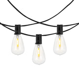 SAFAVIEH Lighting Beka 10 Ft LED Outdoor String Lights - Black - 120Wx2Dx4H