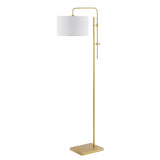 SAFAVIEH Lighting Benita 62-inch Floor Lamp - 18" W x 13" D x 62" H - Gold - 18Wx13Dx62H