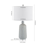 SAFAVIEH Lighting Biondina 26" Table Lamp - 14" W x 14" D x 26" H - 14Wx14Dx26H