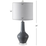 SAFAVIEH Lighting Bozhanka 24" Table Lamp - 11"x11"x24" - 11Wx11Dx24H