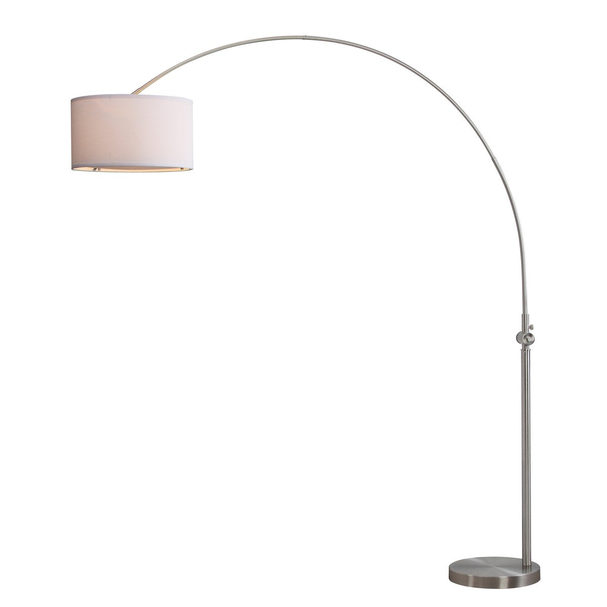 SAFAVIEH Lighting Brenna 86-inch Arc Floor Lamp - 72"x18"x86" - Nickel - 72Wx18Dx86H