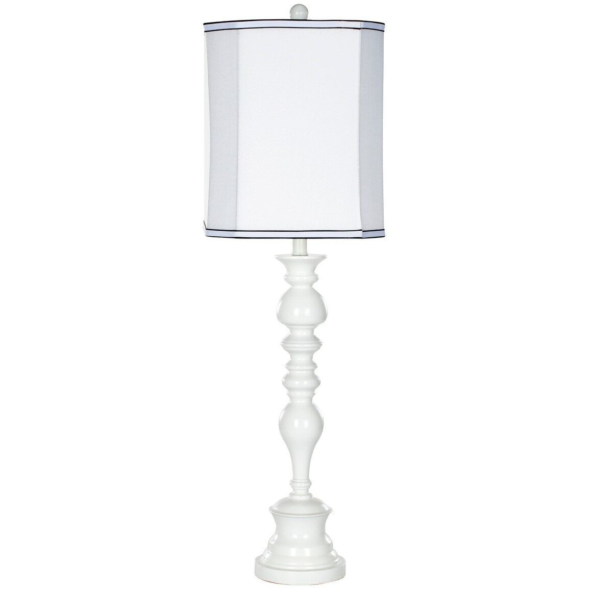 SAFAVIEH Lighting Briana 36-inch Candlestick White Table Lamp - 11"x11"x36" - 11Wx11Dx36H