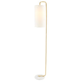 SAFAVIEH Lighting Brighid 64-inch Floor Lamp - 7 In. W x 10 In. D x 64 In. H - White - 7Wx10Dx64H