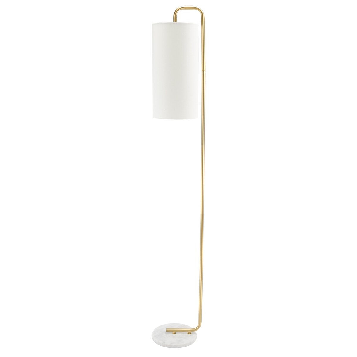 SAFAVIEH Lighting Brighid 64-inch Floor Lamp - 7 In. W x 10 In. D x 64 In. H - White - 7Wx10Dx64H