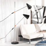 SAFAVIEH Lighting Buse 71-inch Chrome/ White Floor Lamp - 39.5"x12.5"x71" - 40Wx13Dx71H