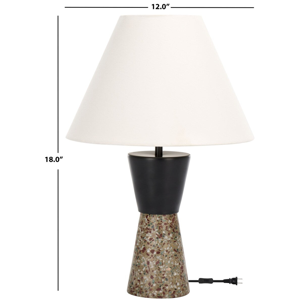 SAFAVIEH Lighting Callie 18-inch Table Lamp - 12Wx12Dx18H