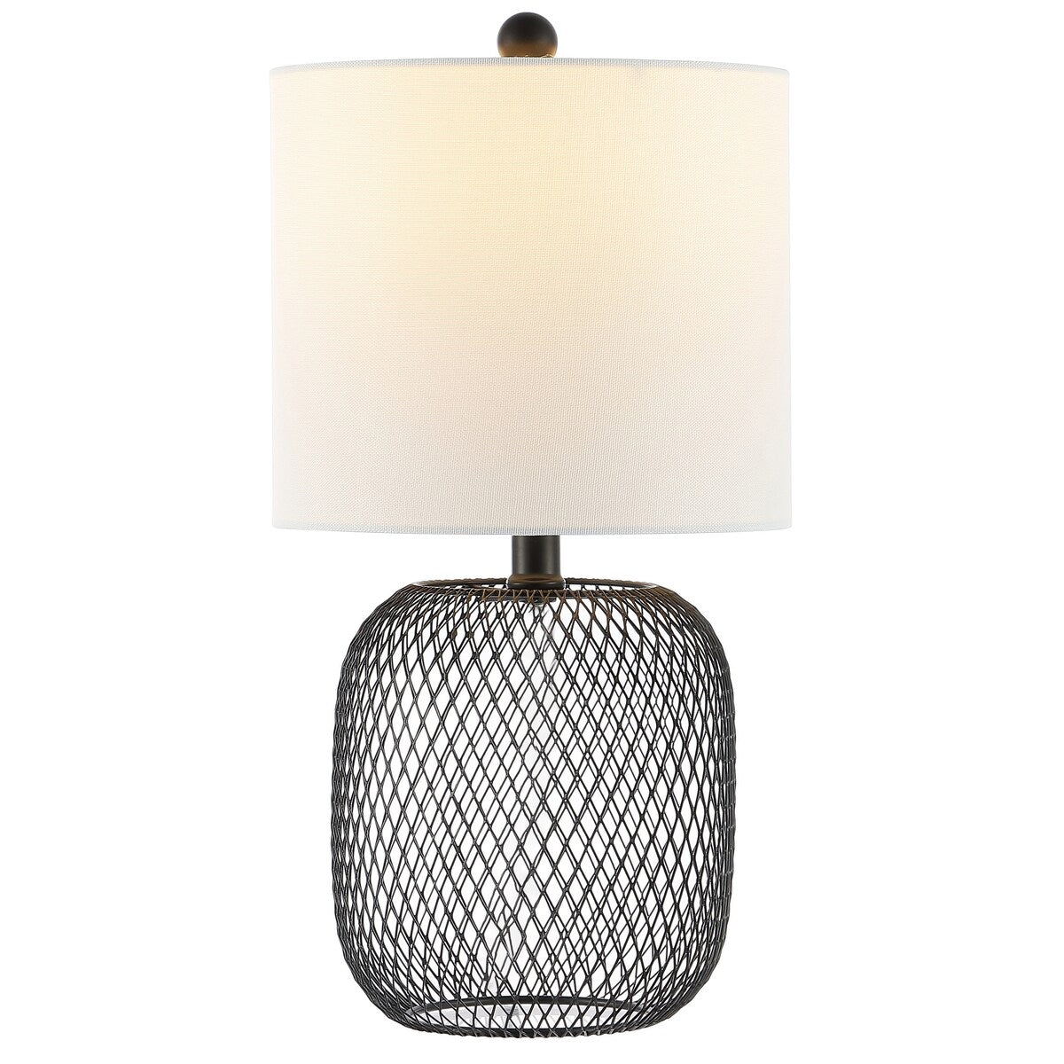 SAFAVIEH Lighting Carmit 18" Modern & Contemporary Table Lamp - 9" W x 9" D x 18" H - 9Wx9Dx18H