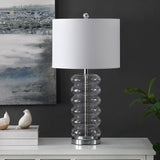 SAFAVIEH Lighting Carolanne 26.5-inch Glass Table Lamp - 14" x 14" x 26.5" - 14Wx14Dx27H