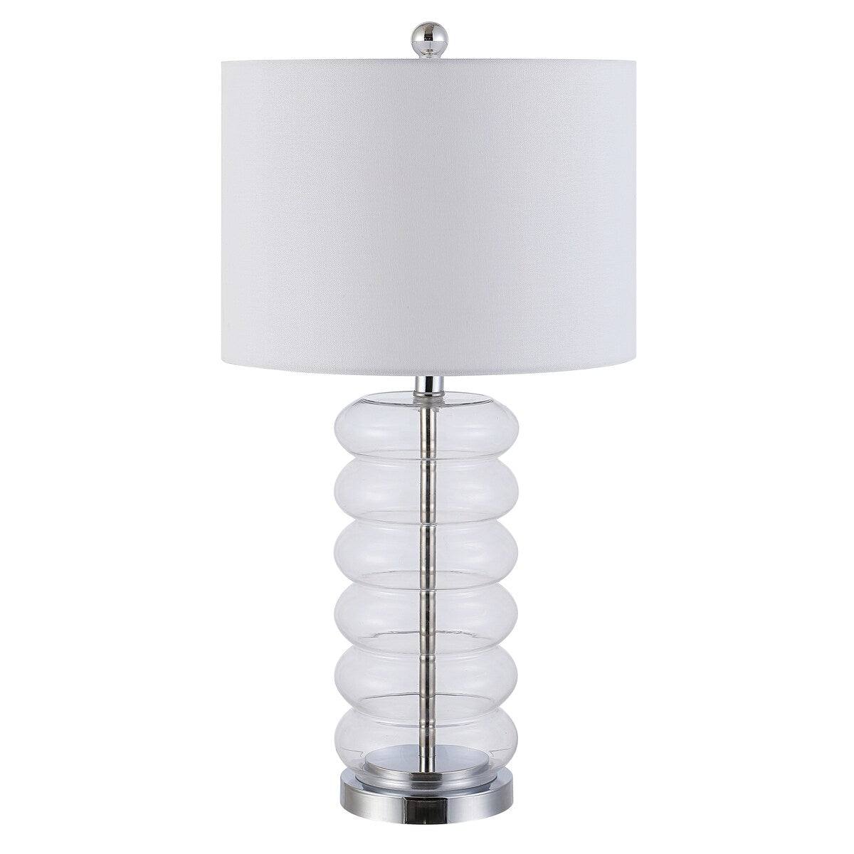 SAFAVIEH Lighting Carolanne 26.5-inch Glass Table Lamp - 14" x 14" x 26.5" - 14Wx14Dx27H