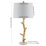 SAFAVIEH Lighting Carolin 29.5-inch Resin Table Lamp - 14" x 14" x 29.5" - 14Wx14Dx30H