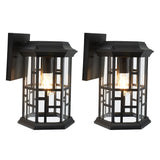 SAFAVIEH Lighting Carwen 8-inch Outdoor Wall Sconce [SET of 2] - 8Wx8Dx12H