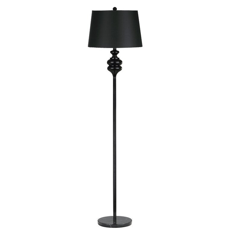 SAFAVIEH Lighting Celena 68-inch Black Floor Lamp - 17"x17"x67.5" - 17Wx17Dx68H