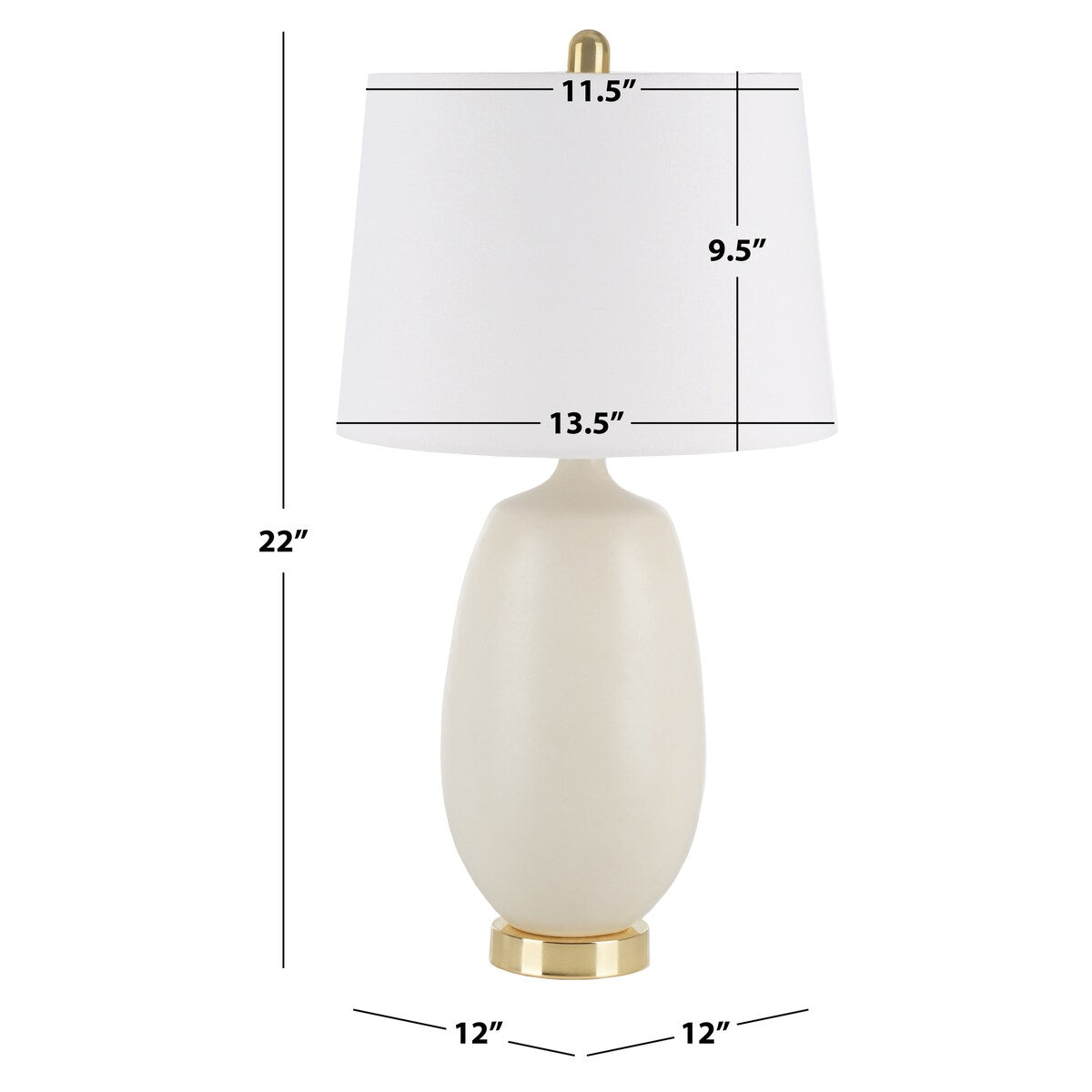 SAFAVIEH Lighting Celsa 25-inch Table Lamp - 12 In. W x 12 In. D x 22 In. H - 14Wx14Dx25H