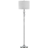 SAFAVIEH Lighting Chantel 60-inch Crystal Floor Lamp - 14"x14"x60" - Clear/Chrome - 14Wx14Dx60H