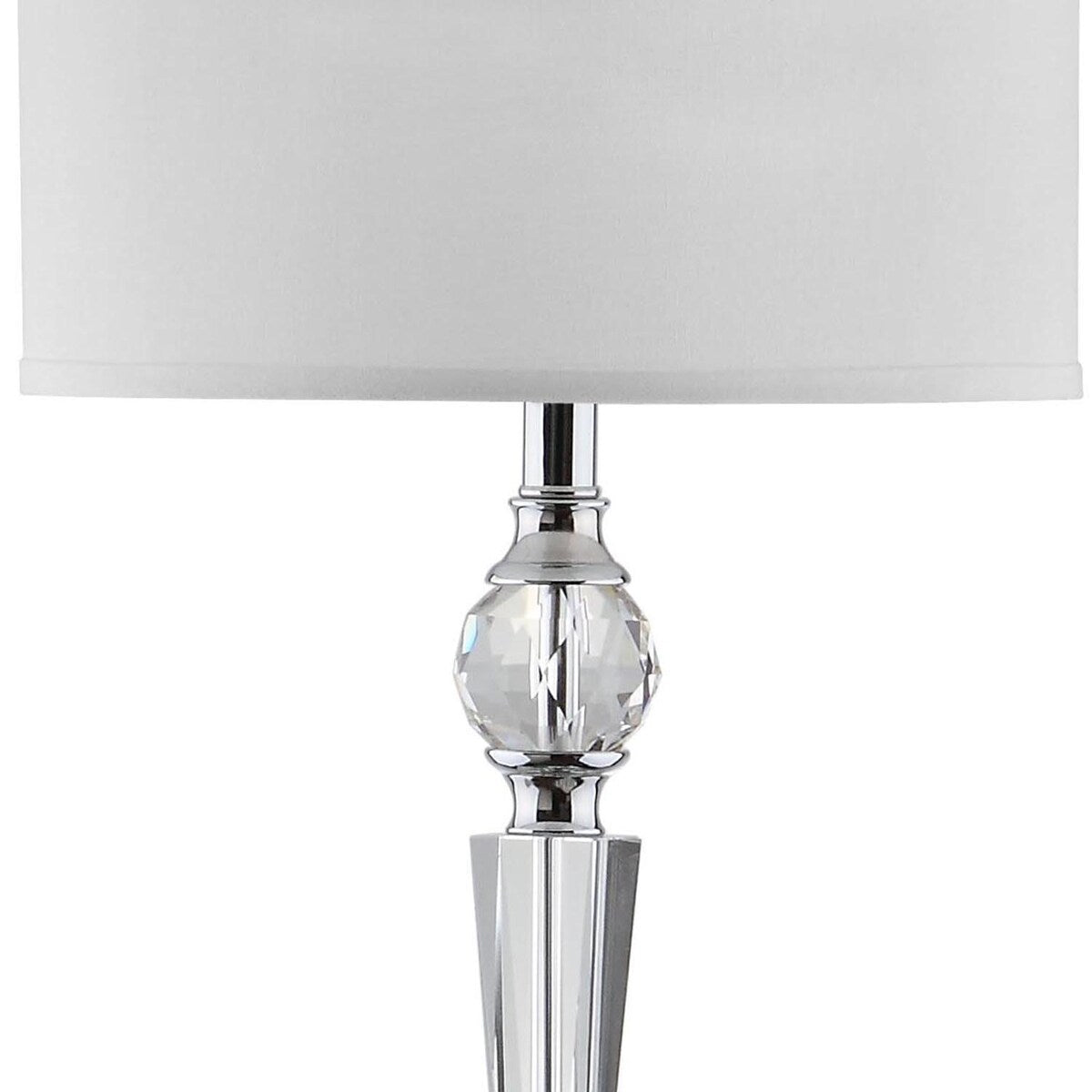 SAFAVIEH Lighting Chantel 60-inch Crystal Floor Lamp - 14"x14"x60" - Clear/Chrome - 14Wx14Dx60H