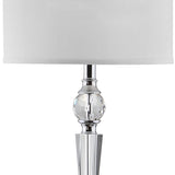 SAFAVIEH Lighting Chantel 60-inch Crystal Floor Lamp - 14"x14"x60" - Clear/Chrome - 14Wx14Dx60H