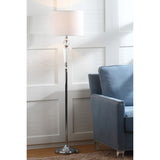 SAFAVIEH Lighting Chantel 60-inch Crystal Floor Lamp - 14"x14"x60" - Clear/Chrome - 14Wx14Dx60H