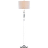 SAFAVIEH Lighting Chantel 60-inch Crystal Floor Lamp - 14"x14"x60" - Clear/Chrome - 14Wx14Dx60H