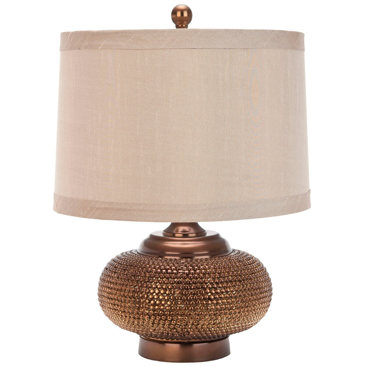 SAFAVIEH Lighting Charissa Taupe/Gold Bead Table Lamp - 14"x14"x19" - 14Wx14Dx19H