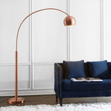 SAFAVIEH Lighting Charlene 70-inch Copper Led Floor Lamp - 12" x 12" x 70" - 12Wx12Dx70H