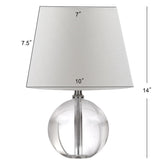 SAFAVIEH Lighting Chastity 14-inch Mable Table Lamp - 10"x10"x14" - 10Wx10Dx14H