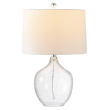 SAFAVIEH Lighting Chiang 24-inch Clear Glass LED Table Lamp - 15" W x 15" L x 23.5" H - 15Wx15Dx24H