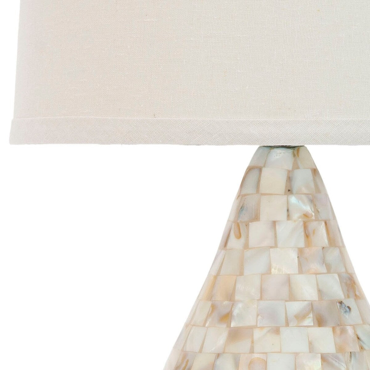 SAFAVIEH Lighting Christal 21-inch Mother Of Pearl Table Lamp (Set of 2) - 12"x12"x20.5" - 12Wx12Dx21H