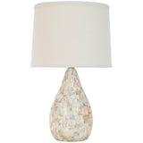 SAFAVIEH Lighting Christal 21-inch Mother Of Pearl Table Lamp (Set of 2) - 12"x12"x20.5" - 12Wx12Dx21H