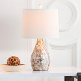 SAFAVIEH Lighting Christal 21-inch Mother Of Pearl Table Lamp (Set of 2) - 12"x12"x20.5" - 12Wx12Dx21H