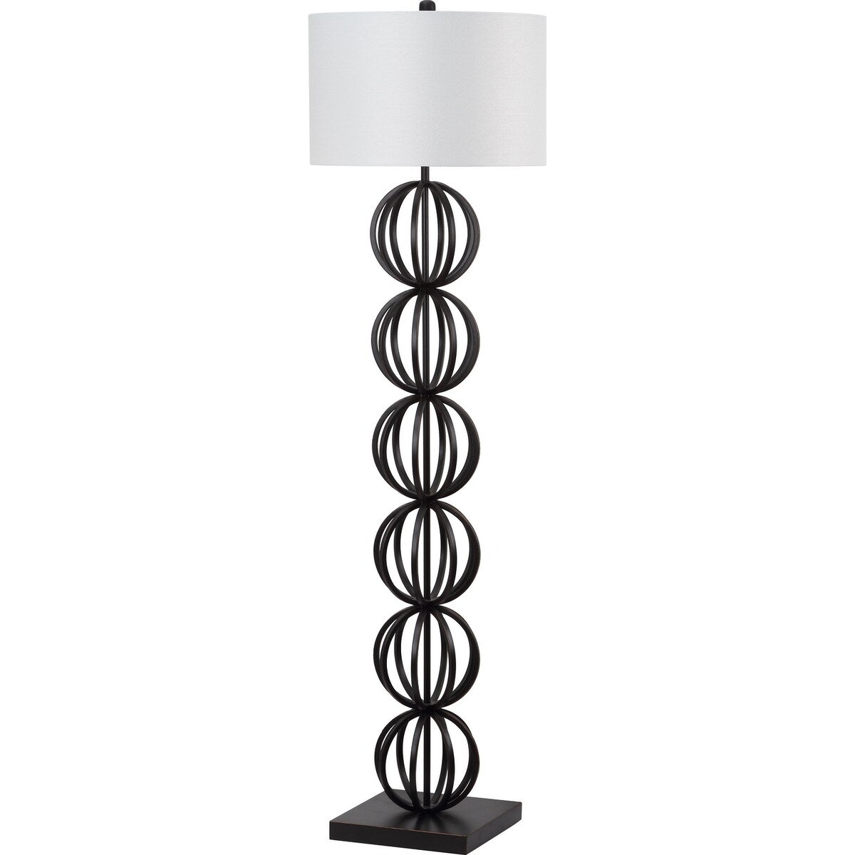 SAFAVIEH Lighting Christel 59-inch Sphere Black Floor Lamp - 17"x17"x58.25" - 17Wx17Dx58H