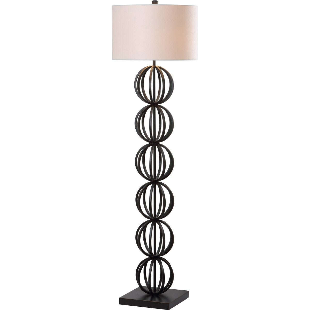 SAFAVIEH Lighting Christel 59-inch Sphere Black Floor Lamp - 17"x17"x58.25" - 17Wx17Dx58H