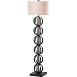 SAFAVIEH Lighting Christel 59-inch Sphere Black Floor Lamp - 17"x17"x58.25" - 17Wx17Dx58H