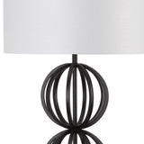 SAFAVIEH Lighting Christel 59-inch Sphere Black Floor Lamp - 17"x17"x58.25" - 17Wx17Dx58H