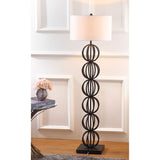 SAFAVIEH Lighting Christel 59-inch Sphere Black Floor Lamp - 17"x17"x58.25" - 17Wx17Dx58H