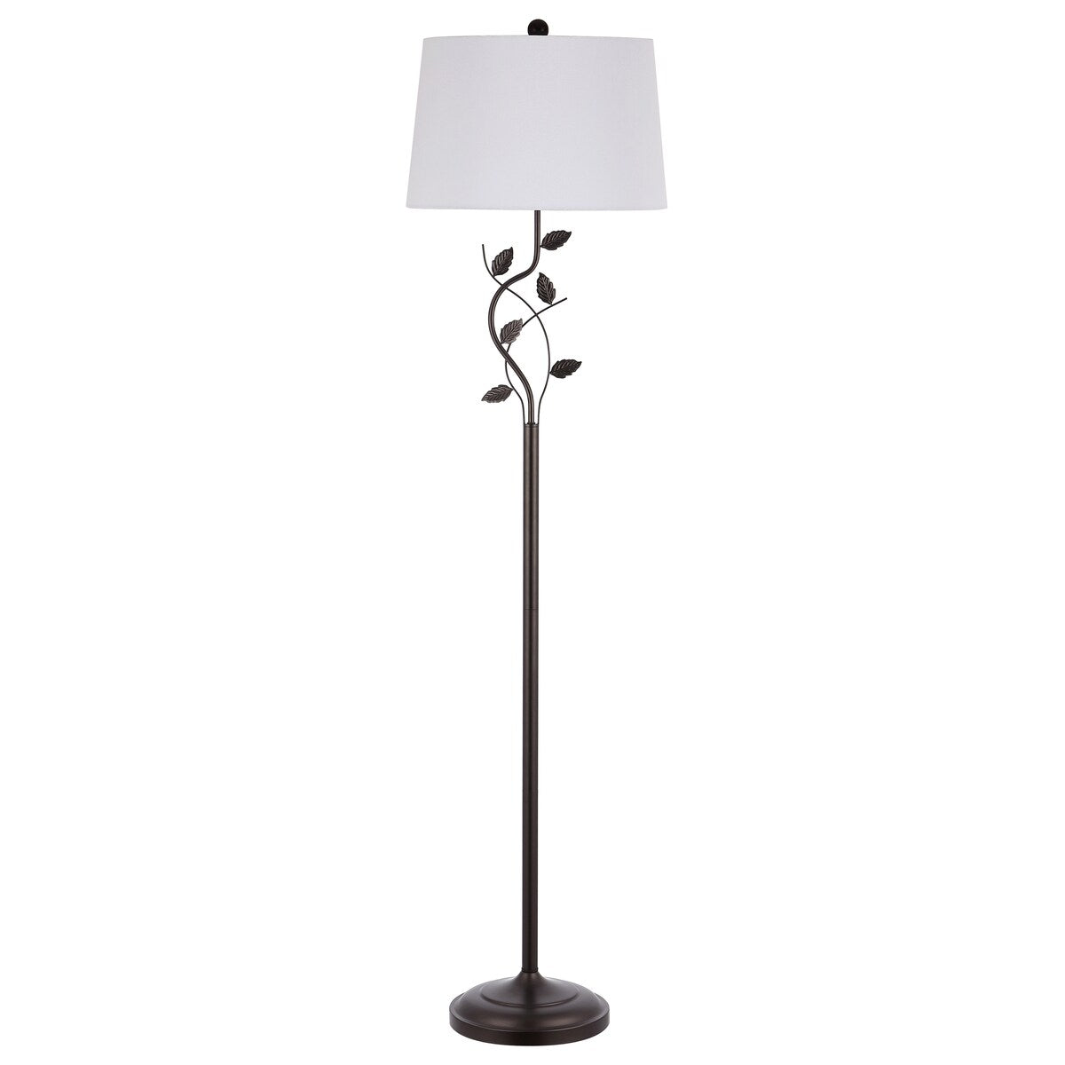 SAFAVIEH Lighting Clementina 61.5-inch Iron Floor Lamp - 16" x 16" x 61.5" - Black - 16Wx16Dx62H