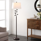 SAFAVIEH Lighting Clementina 61.5-inch Iron Floor Lamp - 16" x 16" x 61.5" - Black - 16Wx16Dx62H