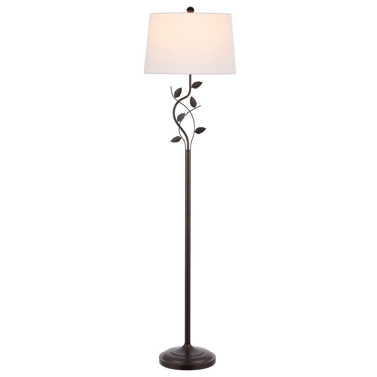 SAFAVIEH Lighting Clementina 61.5-inch Iron Floor Lamp - 16" x 16" x 61.5" - Black - 16Wx16Dx62H