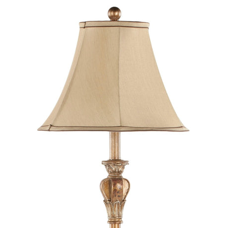 SAFAVIEH Lighting Concepcio 61-inch Gold Silk Floor Lamp - 13"x13"x61" - 13Wx13Dx61H